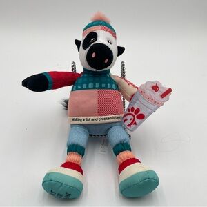 Chick-fil-A Holiday Plush Cow 2023 Making a List and Chicken it Twice Milkshake